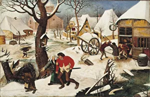 Winter Scene Gallery: Return from the Inn. Artist: Brueghel, Pieter, the Younger (1564-1638)
