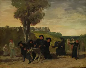 The Return from the Meeting, 1863. Creator: Gustave Courbet