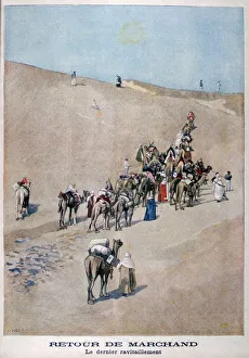 F Meaulle Prints: Return of merchants, 1899. Artist: F Meaulle
