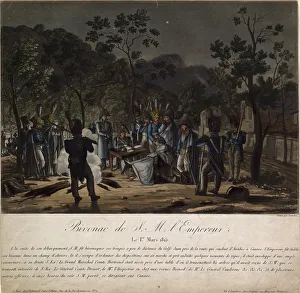 The Return of Napoleon from Elba. Napoleons bivouac at Golfe-Juan on 1 March 1815, 1815