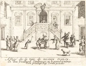 Reunion Prints: Return of the Prodigal Son, 1635. Creator: Jacques Callot