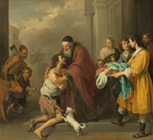 Penitent Prints: The Return of the Prodigal Son, 1667 / 1670. Creator: BartolomeEsteban Murillo