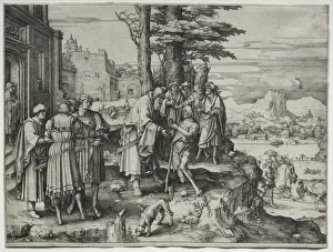 Lucas Van Leyden Dutch Prints: Return of the Prodigal Son, c. 1510. Creator: Lucas van Leyden (Dutch, 1494-1533)
