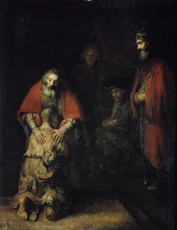Rembrandt Harmensz Van Rijn Gallery: The Return of the Prodigal Son, c1668. Artist: Rembrandt Harmensz van Rijn