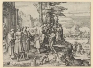 Reunion Prints: The Return of the Prodigal Son, ca. 1510. Creator: Lucas van Leyden