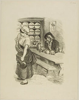 Barmaid Gallery: The Return of the Sailor, 153. Creator: Theophile Alexandre Steinlen