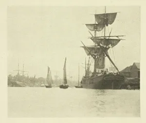 Edition 270 500 Prints: Return of the Shrimpers, 1887. Creator: Peter Henry Emerson