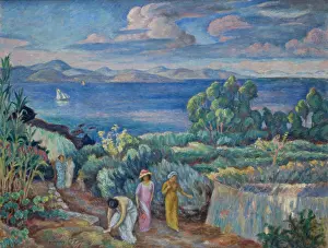 Return Prints: Return from a Swim, between 1909-1913. Creator: Jozef Pankiewicz
