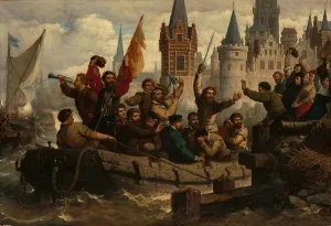 Antwerp Prints: Return of the warriors after the siege of Antwerp