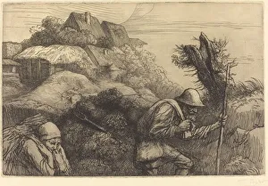 Return from the Woods (Le retour du bois). Creator: Alphonse Legros Return from the Woods (Le retour du bois). Creator: Alphonse Legros