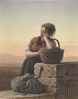 Neckerchief Collection: Returning Home, 19th century. Creator: Johann Georg Meyer