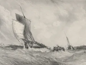 Eugene Louis Gabriel Prints: Returning to the Port, 1833. Creator: Eugene Isabey