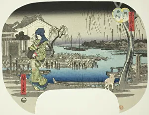 Uchiwa E Prints: Returning Sails at Sakai (Sakai no kihan)