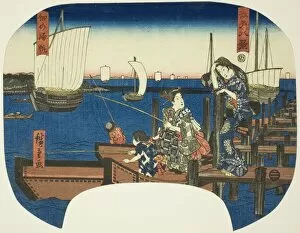 Returning Sails at Tsukuda (Tsukuda no kihan), from the series 'Eight Views of Edo