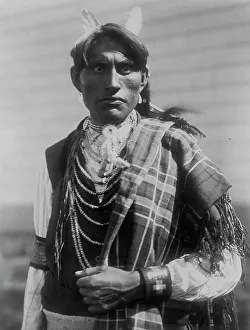 Blackfeet Prints: Reuben Black Boy, c1910. Creator: Edward Sheriff Curtis
