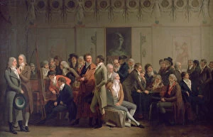 Images Dated 26th September 2006: Reunion of Artists in the Studio of Isabey, 1798. Artist: Louis Leopold Boilly