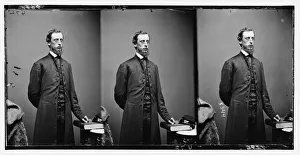 Hand Behind Back Prints: Rev. A. A. Haines, ca. 1860-1865. Creator: Unknown