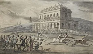 Thomas Rowlandson British Prints: The Rev. Dr. Syntax Loses his Money on the Raceground at York