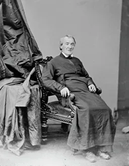 Irish American Prints: Rev. Father Curley, between 1860 and 1875. Creator: Unknown