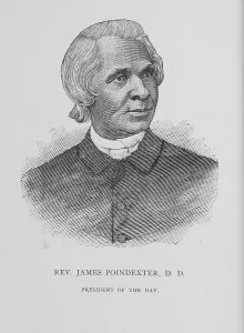 Mixed Race Prints: Rev. James Poindexter, D. D. President of the day, 1888. Creator: Unknown