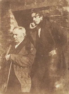 Adamson Hill And Prints: Rev. Miller and His Son Rev. Samuel Miller, 1843-47. Creators: David Octavius Hill