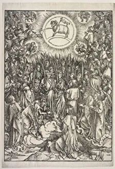 Revelation of St. John: The Adoration of the Lamb, 1511. Creator: Albrecht D&uuml;rer (German