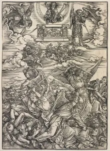 Revelation of St. John: The Four Destroying Angels, 1511. Creator: Albrecht Dürer (German