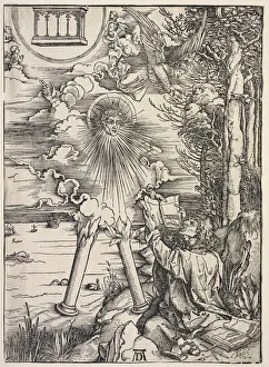 Revelation of St. John: St. John Devouring the Books, 1511. Creator: Albrecht Dürer (German