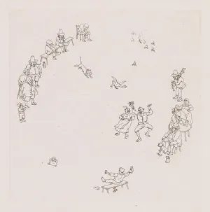 Revelers (Ribauds et Ribaudes). Creator: Leonce Justin Alexandre Petit (French, 1839-1894)