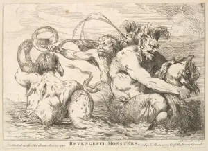Revengeful Monsters, January 25, 1780. Creator: John Hamilton Mortimer Revengeful Monsters, January 25, 1780. Creator: John Hamilton Mortimer