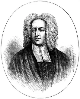 Cotton Prints: The Reverend Cotton Mather, late 17th or early 18th century (c1880)