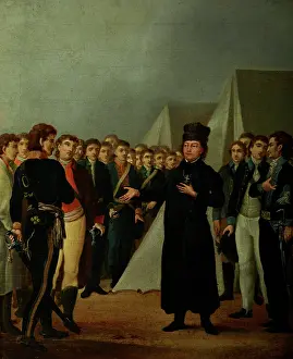 Reverend Prints: Reverend Jozef Jakubowski at the Kosciuszko's Camp near Warsaw in 1794, c1800
