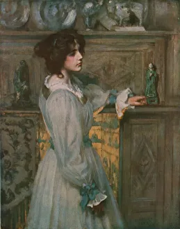 Fireplace Prints: Reverie, 1898, (c1930). Creator: James Jebusa Shannon