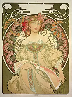 A Mucha Museum Gallery: Reverie (Daydream). Zodiac, 1898