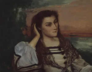 Day Dream Prints: Reverie (Portrait of Gabrielle Borreau), 1862. Creator: Gustave Courbet