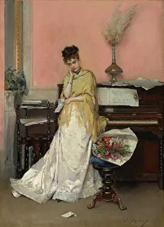 Disappointed Prints: Reverie—The Letter, 1870s. Creator: Raimundo de Madrazo y Garreta