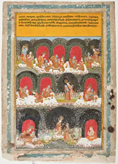 Krishna Prints: The Reversal of Roles, Episodes from the Krishna Lila (The Play of Krishna)