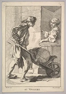 Barrow Prints: Reverse copy of Au Vinaigre (Vinegar), from Le Cris de Paris (The Cries of Paris)