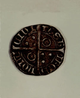 Reverse of a Cruzado in silver, reign of Peter III the ceremonious. Mint: Zaragoza