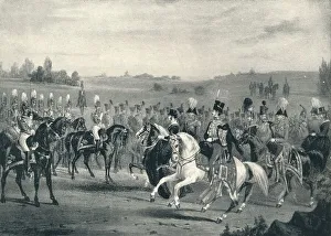 James Henry Prints: Review of the 1st Life Guards and 8th Hussars
