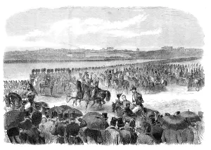 Napoleon Eugene Louis John Joseph Prints: Review in the Champ de Mars at Paris in honour of the King Consort of Spain