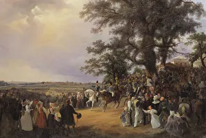 Nikolay Pavlovich Prints: Review in Ladugårdsgärde Fields during Czar Nicolaus Visit in 1838