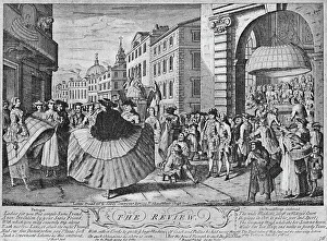 Review Prints: The Review: A Satire on Hoops, c1733, (1904)