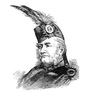 Macpherson Prints: Review of the Scottish Volunteers: Lieut