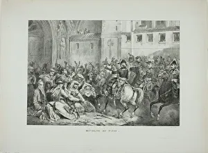 Raffet Denis Auguste Marie Prints: Revolt of Pavia, 1826. Creator: Auguste Raffet