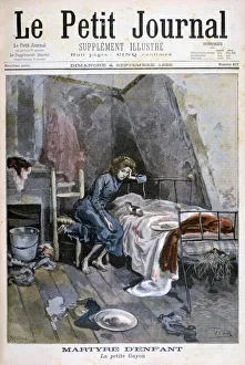 Revolte of the blind men in a hospice, France, 1904