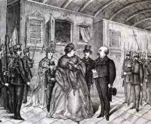 Revolution of 1868, exit of Elizabeth II and the royal family from their residence