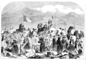 Pickaxe Prints: The Revolution in Sicily - the Sicilians demolishing the Fort of Castellamare at Palermo