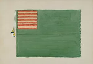 Revolutionary Flag, c. 1936. Creator: Edward Grant