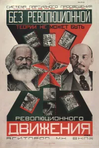 Propaganda Prints: There can be no revolutionary movement without a revolutionary theory (Poster), 1927